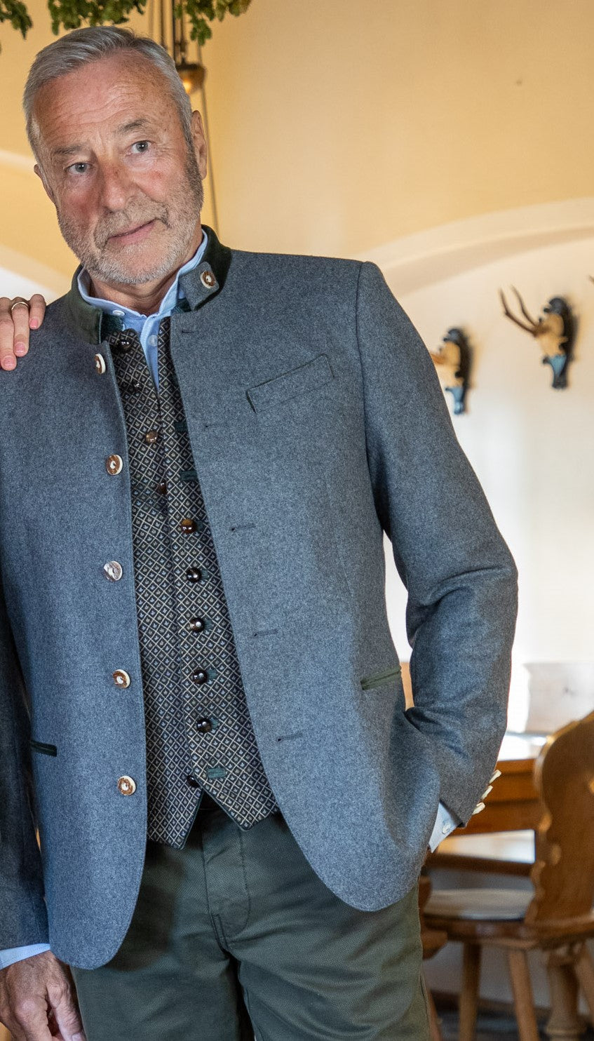 Jacke PARCIFAL grau/oliv