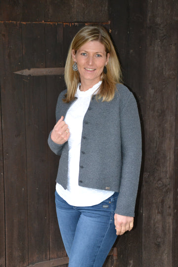 Strickjacke BABSI grau