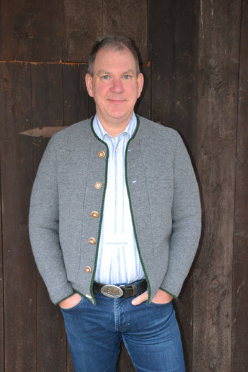 Strickjacke LUGGI hellgrau