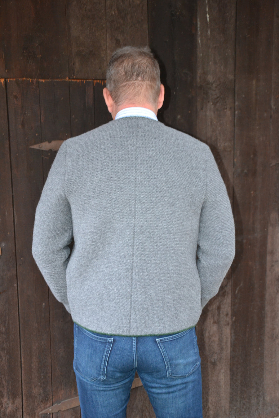 Strickjacke LUGGI hellgrau