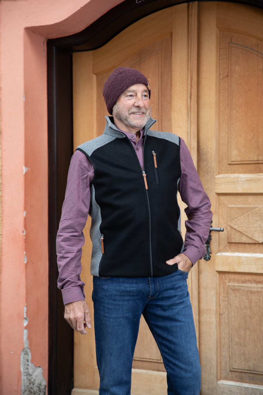 Hemd ADRIAN Flanell bordo