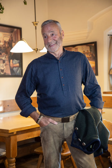 Hemd HUNDSANSSCHO FLANELL tiefblau