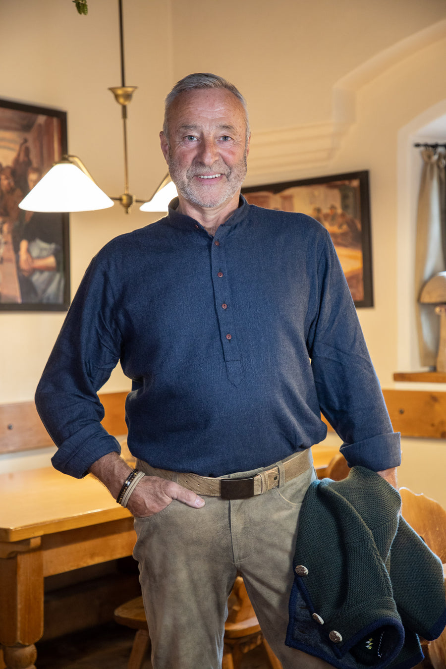 Hemd HUNDSANSSCHO FLANELL tiefblau